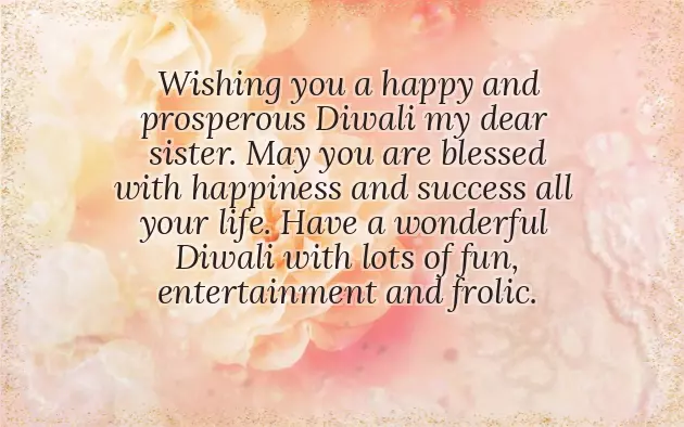 Diwali Wishes To Sister Diwali Wishes To Sister