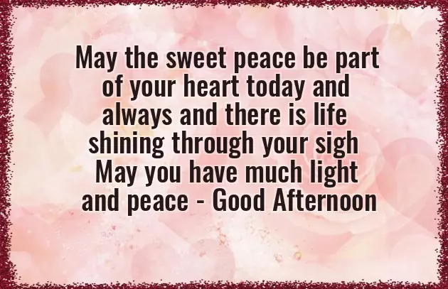 Good Afternoon Family Quotes