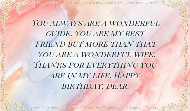 Wife Wishes Happy Birthday