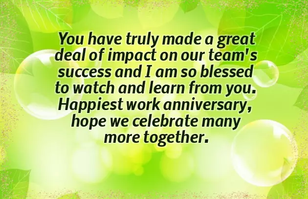 1 Year Anniversary Message