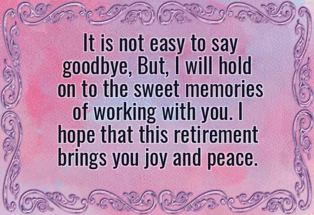 Congratulations On Your Retirement Message