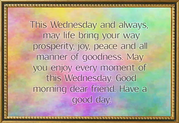Good Morning Message On Wednesday