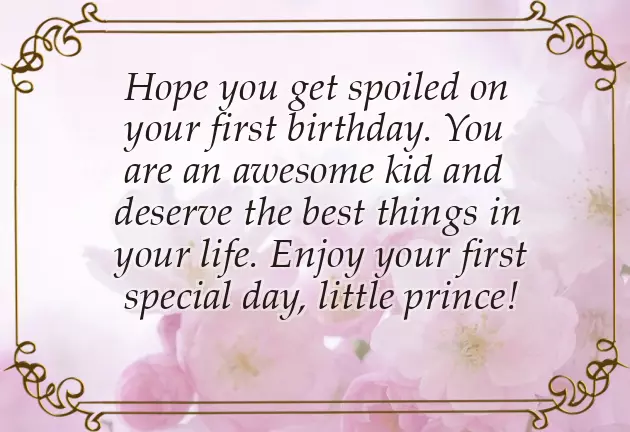 Little Baby Happy Birthday Wishes