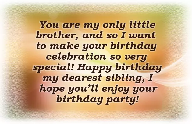 Birthday Caption For Small Brother
