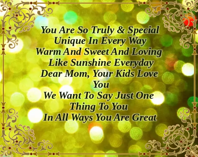 Cute Poems For Your Mom