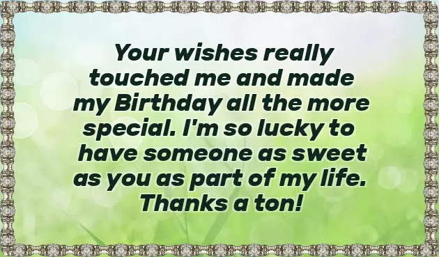 Thank U All For The Wonderful Birthday Wishes