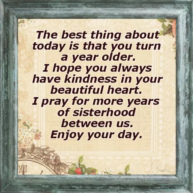 Friend Like A Sister Birthday Wishes