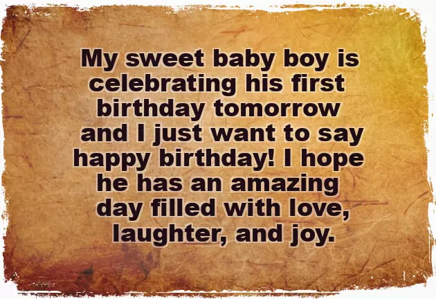 Cute Birthday Wishes For Little Boy