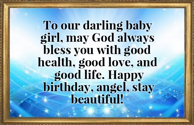 First Birthday Wishes Quotes For Baby Girl