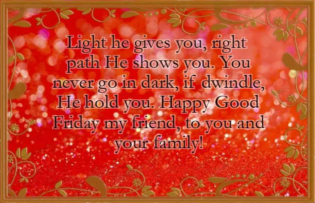 Good Friday Wishes For Friends