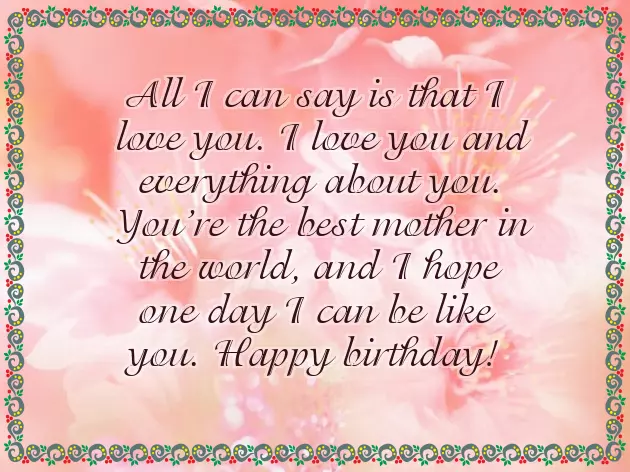 Good Birthday Quotes For Mom
