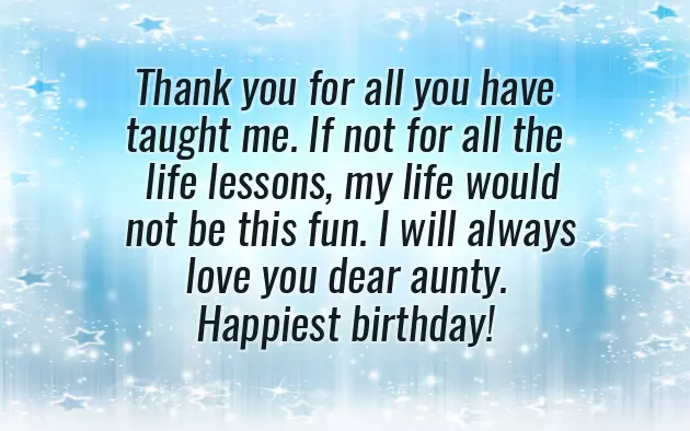 Message For Aunt Message For Aunt