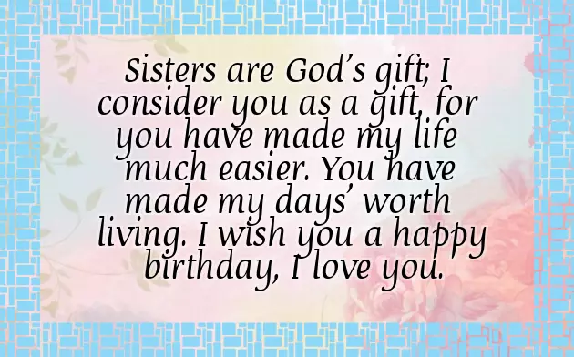 Birthday Wishes For Sister After Her Marriage