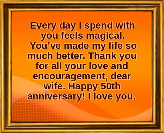 Golden Jubilee Anniversary Wishes