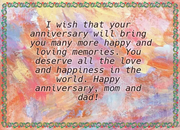 Wish Anniversary To Mom And Dad