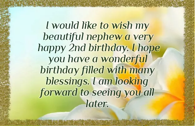 Happy Birthday From Uncle To Nephew