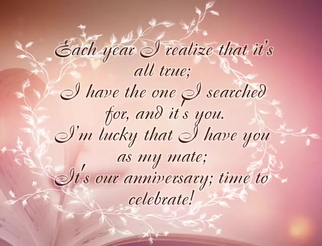 Wedding Anniversary Verses Wedding Anniversary Verses