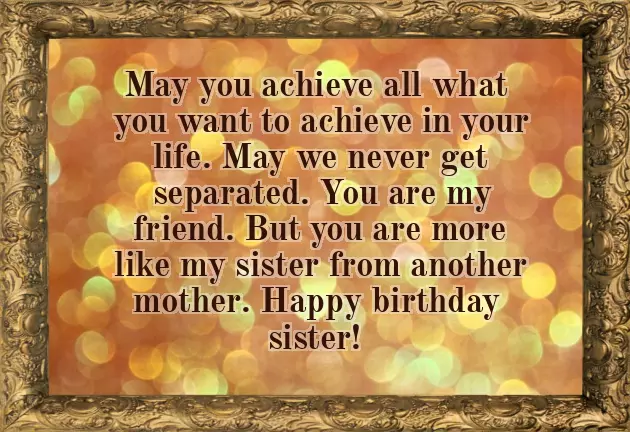 Happy Birthday Wishes For Sister From Another Mother Happy Birthday Wishes For Sister From Another Mother