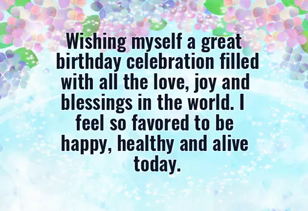 Happy Birthday Wishes Myself