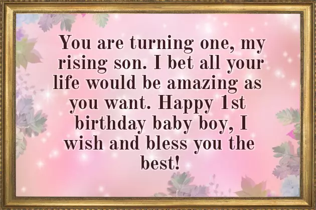 1St Birthday Wishes For Friends Baby Boy
