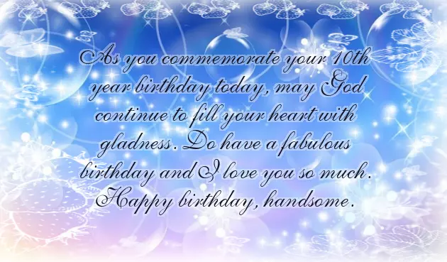 Nephew 10Th Birthday Wishes Nephew 10Th Birthday Wishes