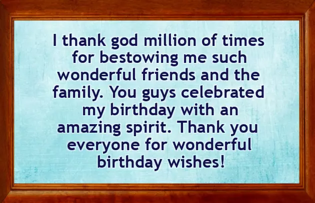 Heartfelt Thank You For Birthday Wishes
