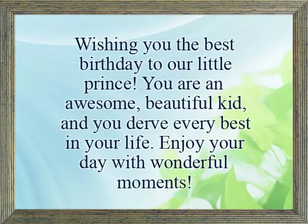 First Happy Birthday Wishes For Baby Boy