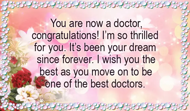 Congratulations Message For Doctor Degree