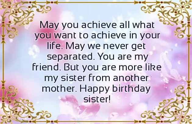 Heart Touching Birthday Wishes For Sister From Another Mother Heart Touching Birthday Wishes For Sister From Another Mother