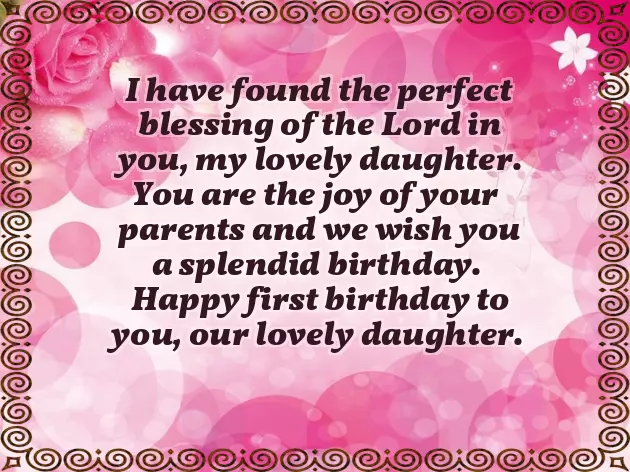Happy 1St Birthday To My Daughter Quotes