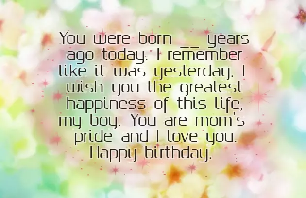 Greetings Son Birthday Greetings Son Birthday