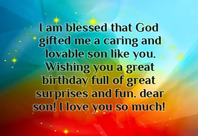 Best Wishes For Birthday Of Son