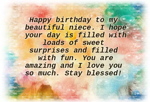 Birthday Saying For Niece Birthday Saying For Niece