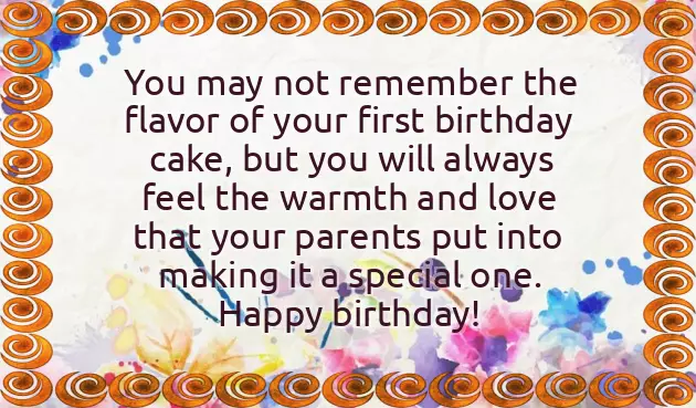First Bday Quotes
