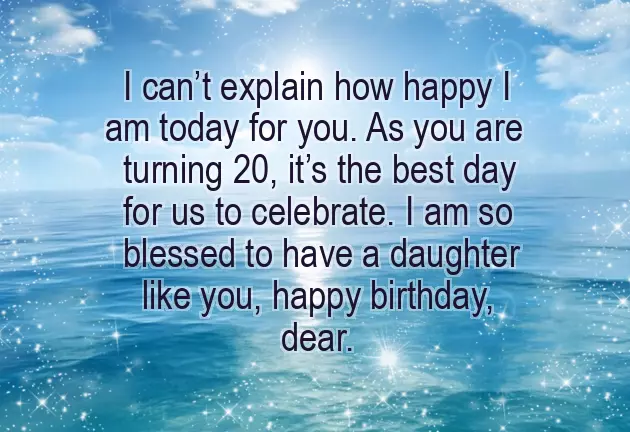 Birthday Wishes For 20 Years Old Girl