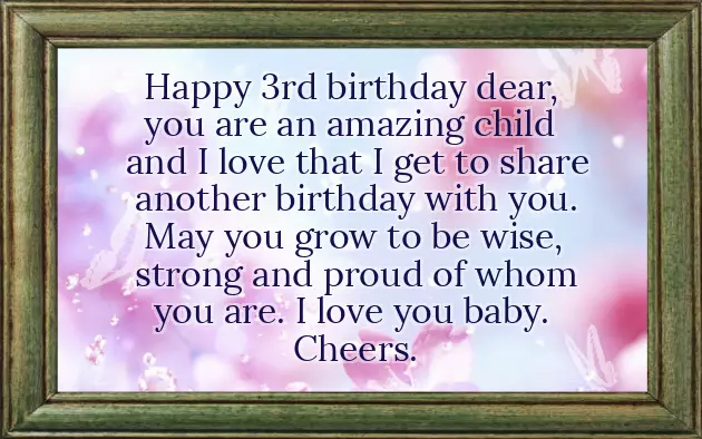 Birthday Wish For Baby Boy 3 Years Birthday Wish For Baby Boy 3 Years