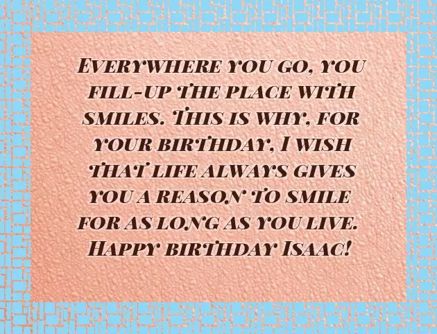 Isaac Happy Birthday