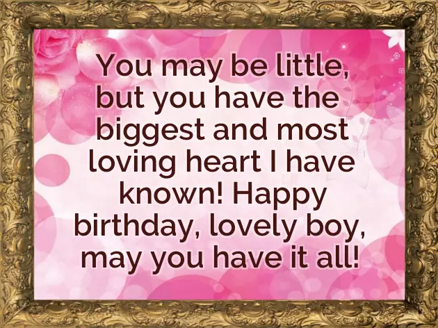 Birthday Quotes For Small Boy