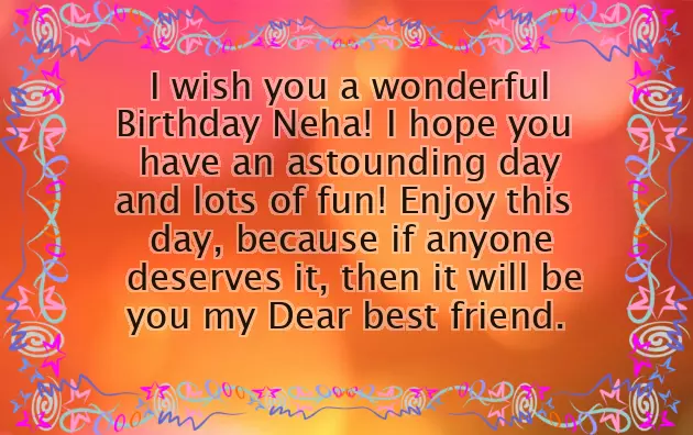 Happy Birthday Neha