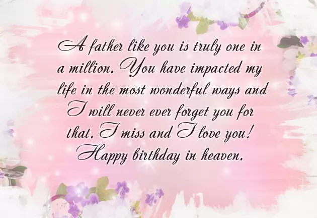 Birthday Wishes For Late Dad