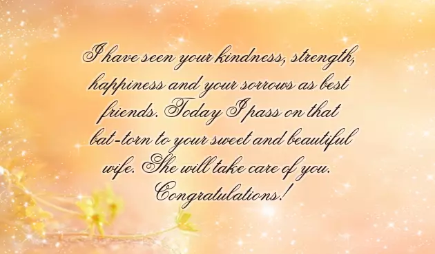 Congratulations Message For Best Friend Wedding
