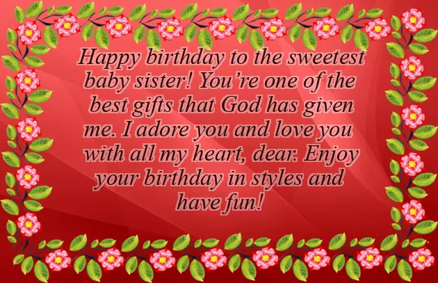 Birthday Wishes For Little Baby Sister Birthday Wishes For Little Baby Sister