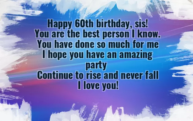 Funny 60Th Birthday Poems For Sister