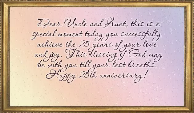 Best 25Th Anniversary Wishes For Parents