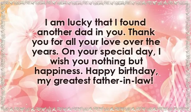 Birthday Greeting For Father In Law Birthday Greeting For Father In Law