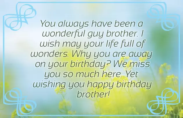 Only Brother Birthday Wishes