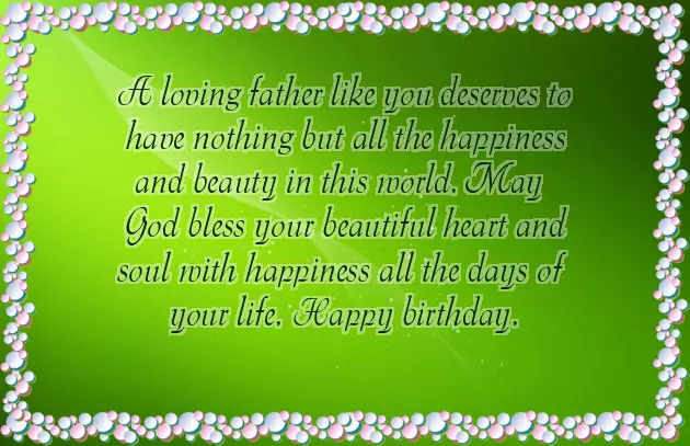 Birthday Wishes For Father From Family