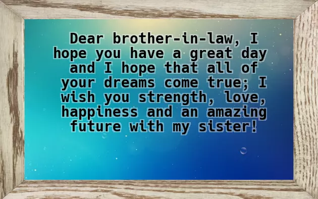 Birthday Wishes Brother In Law