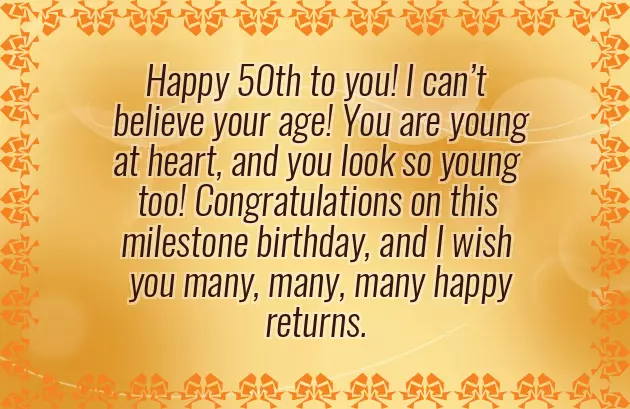 Happy 50Th Birthday Wishes Man Happy 50Th Birthday Wishes Man