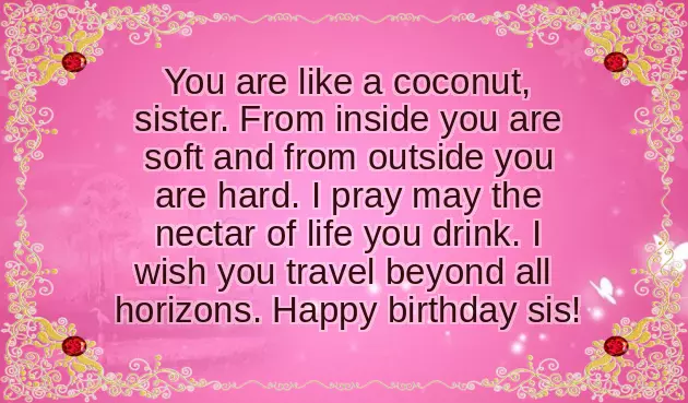 Amazing Sister Birthday Wishes